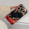 Золотые и красные облака модные чехлы для телефона carcasa Smartphone Стеклянный чехол для телефона для iPhone 17 16 15 14 13 12 11pm Pro Plus fundas