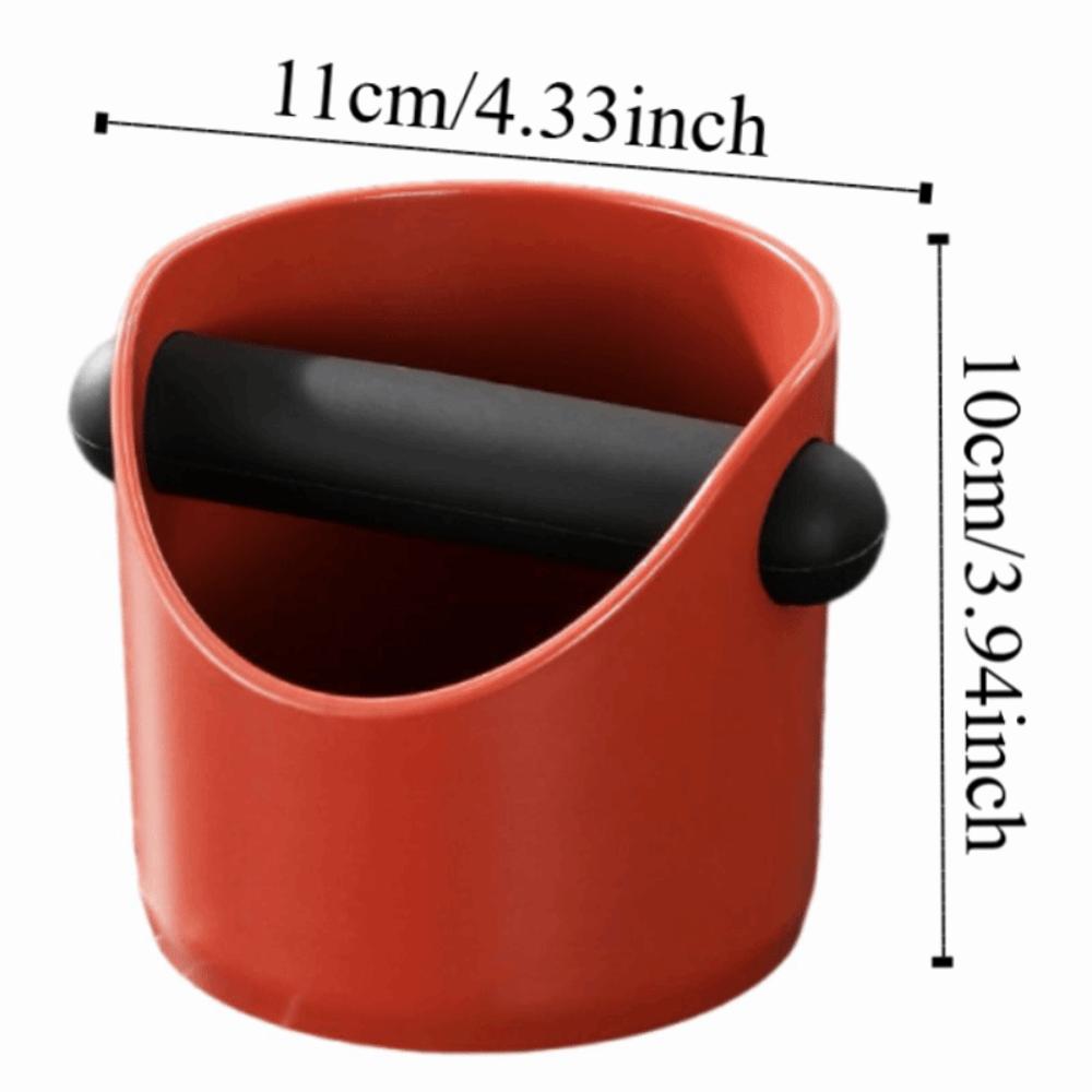 Creative Espresso Knock Box Splash-proof 500ml Coffee Grounds Storage Bucket Anti-slip Plastic Coffee Grounds Bin Household