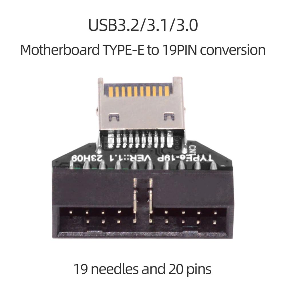 Xiwai USB Type E IDC разъем передней панели разъем для USB 20-контактный разъем адаптер расширения настольная материнская плата 3.2/3.1 3.0