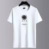 Short-sleeved T-shirt Men's Printed Summer Trend Men's 2025 New Loose Half-sleeved Top Pure Cotton Plus-size Printed Floral T-sh