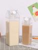 500/1000ml Milk Carton Water Bottle Transparent Plastic Portable Clear Box For Juice Tea Milk Bottles Drinking Cup
