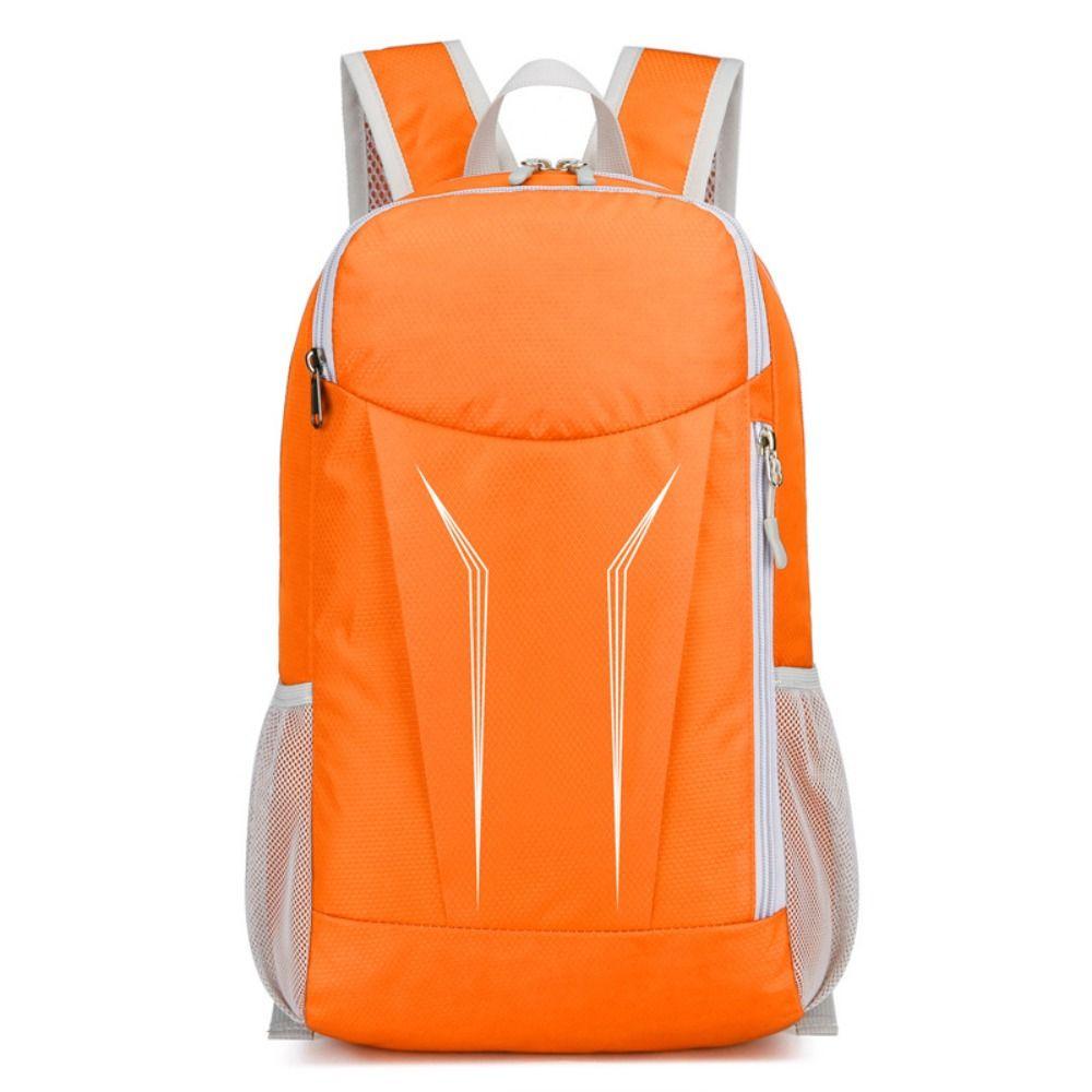 Zipper Cycling Backpack Foldable Traveling Daypack Casual Mountaineering Backpack  Camping