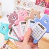 Portable Calculator Cute Bear Style 8 Digit Calculator Mini Cartoon Calculator for Girl Students Gif