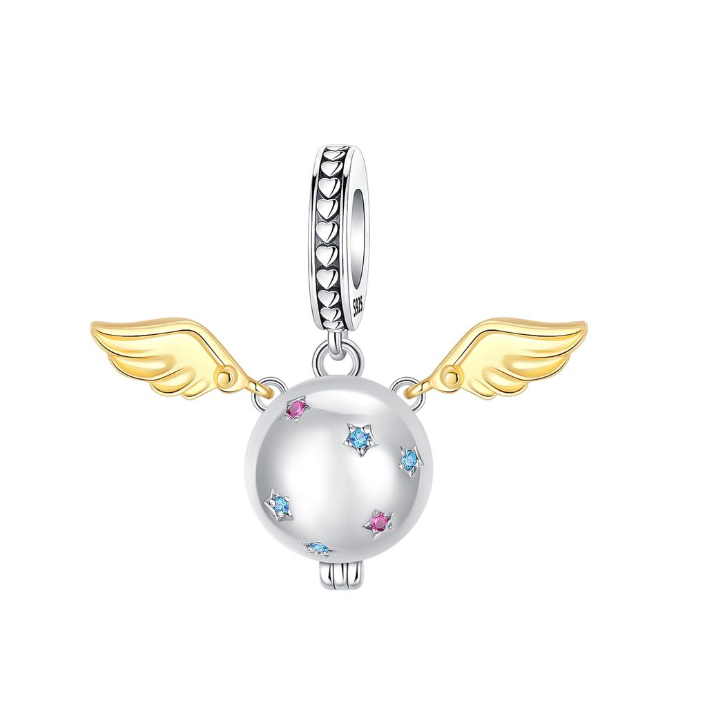 Новые медные шармы в виде крыльев ангела, подвески в виде сердца, птицы, свиньи, подходят для оригинальных браслетов, ожерелий, женские изящные украшения для DIY, подарки