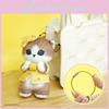 Drowsy Monday Mofusand Extending Life Overtime Cat Keychain Plush