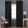 Blackout Thermal Insulation Curtain High Density Polyester Solid Color Window Drapes Modern Minimalist Decor for Bedroom Living Room