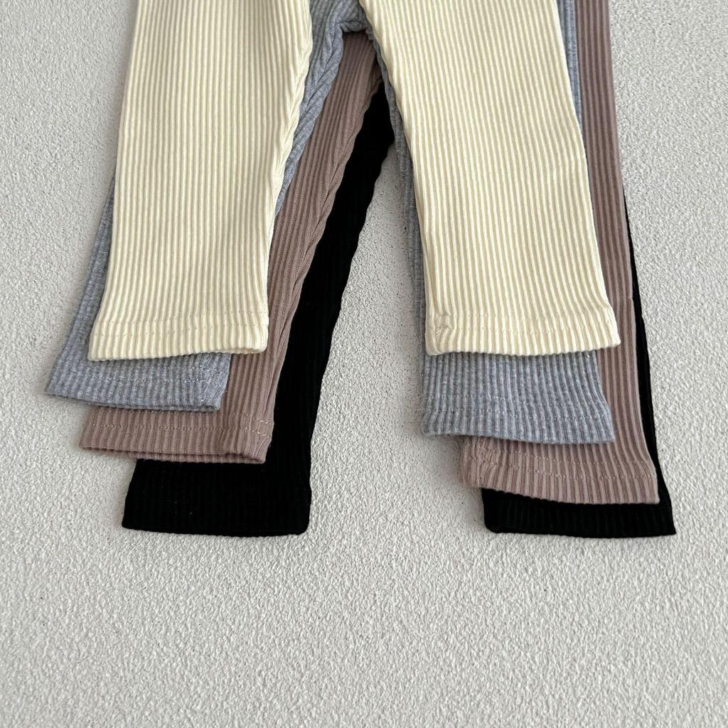 Эластичные детские леггинсы: Унисекс-брюки и колготки для новорожденных, идеально подходят для весны и осени.