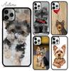 Yorkshire Terrier Dog Puppy Phone Case for iPhone 11 12 13 14 Pro Max Mini X XR XS SE 2020 6 7 8 Plus Samsung S21 S22 Shell