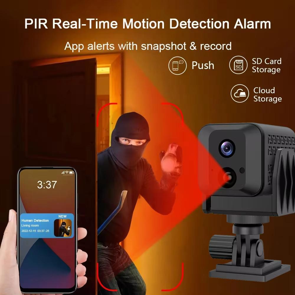 LS VISION 4G Мини Камера Видеонаблюдения Камеры HD 1080P IP Камера 140° Беспроводная Ночное Видение Секретная Видео Защита ИК Камера Движения