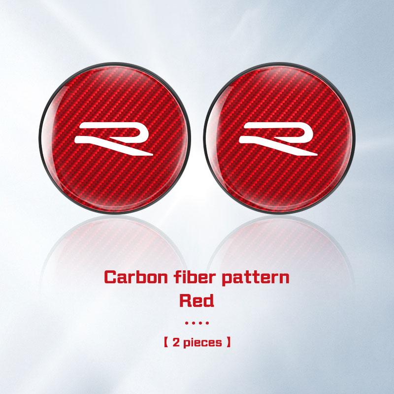 2Pcs Car Coaster Water Cup Bottle Mat Anti-slip Pad for Volkswagen VW R Rline ID.3 ID4 Polo Passat B5 B7 Golf 8 Touran Caddy GTI