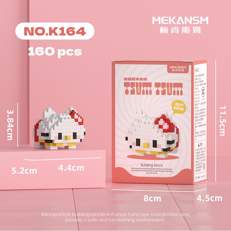Мини строительные блоки Disney Sanrio, фигурки аниме, бриллиантовые кубики, Микки Маус, Минни Маус, Дональд Дак, Хелло Китти, DIY игрушки, подарки на фестиваль