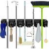 1pc Heavy Duty Mop and Broom Holder Wall Mount - Garage and Laundry Room Storage Rack