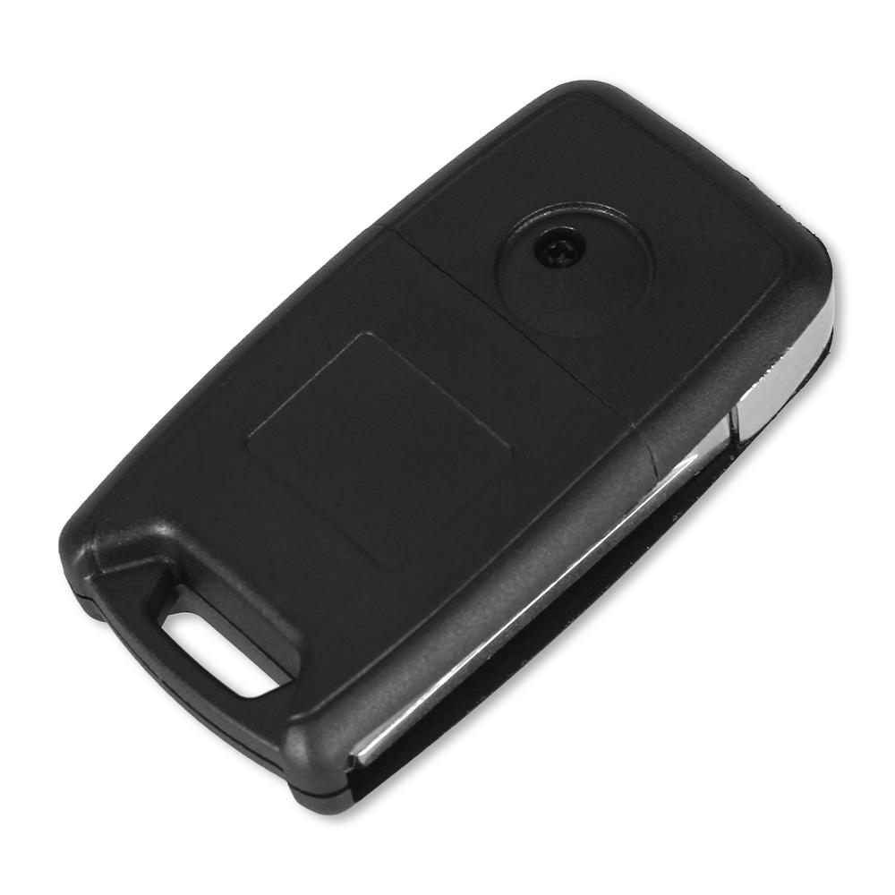 KEYYOU New Arrival Flip Folding Remote Car Key Shell Case Fob 3 Buttons For SsangYong Korando New Actyon C200 2016 2017 Uncut
