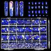 Nail Art 24 Grid Rhinestone Jewelry Set Nail Art Ab Flat-Bottomed Diamond, Nail Special-Shaped Diamond Symphony
