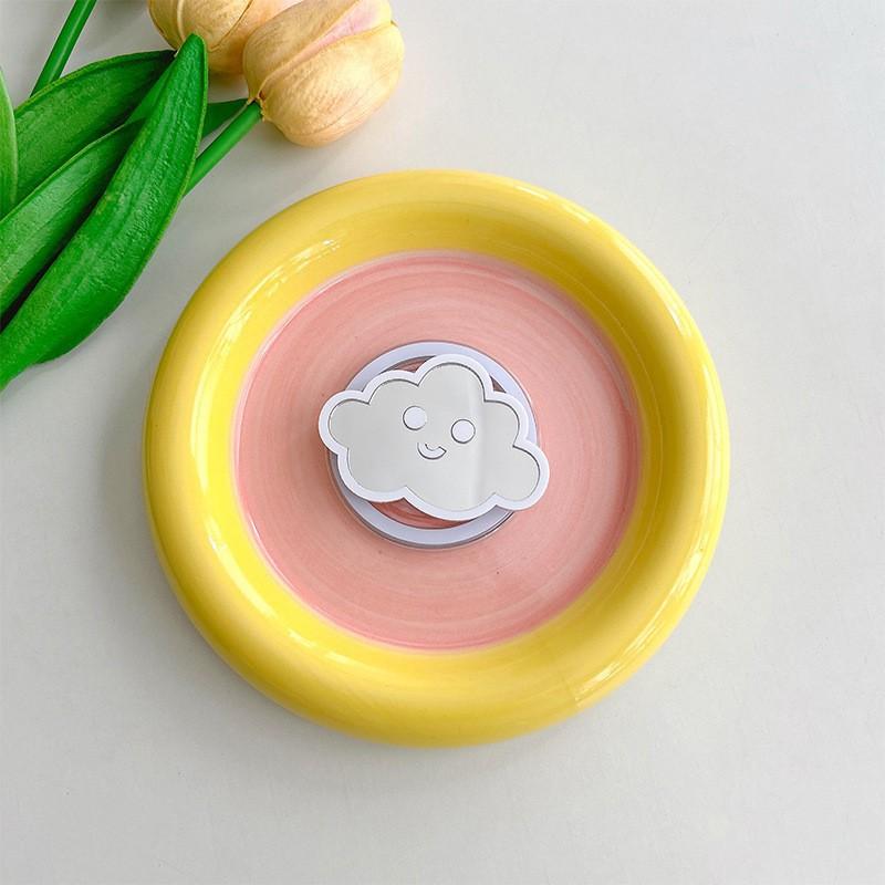Cloud Mirror Mobile Phone Airbag Holder Magnetic Suction Stretchable Cute Portable Niche Makeup Desktop Watching Drama