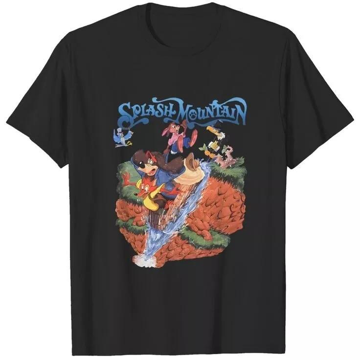 Splash Mountain Gift For Fan Black Cotton Rabbit T Shirt Full Size S-5XL
