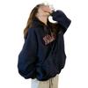 Womens Hooded Sweatshirt Fleece Lined Thick Casual Loose Lazy Style Top 2026 Fall