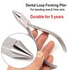 Dental Orthodontic Loop Forming Plier Small Beak Dentist Instrument Hard Wire Bending Max for 0.7mm Wire Dentist Tools