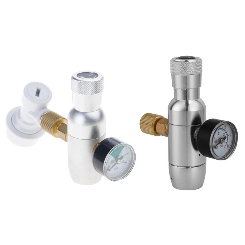 CO2 Regulator 0-60PSI Pressure Reducing Valves Gas Regulator for Efficient Home Brewing and Sodas Water Production