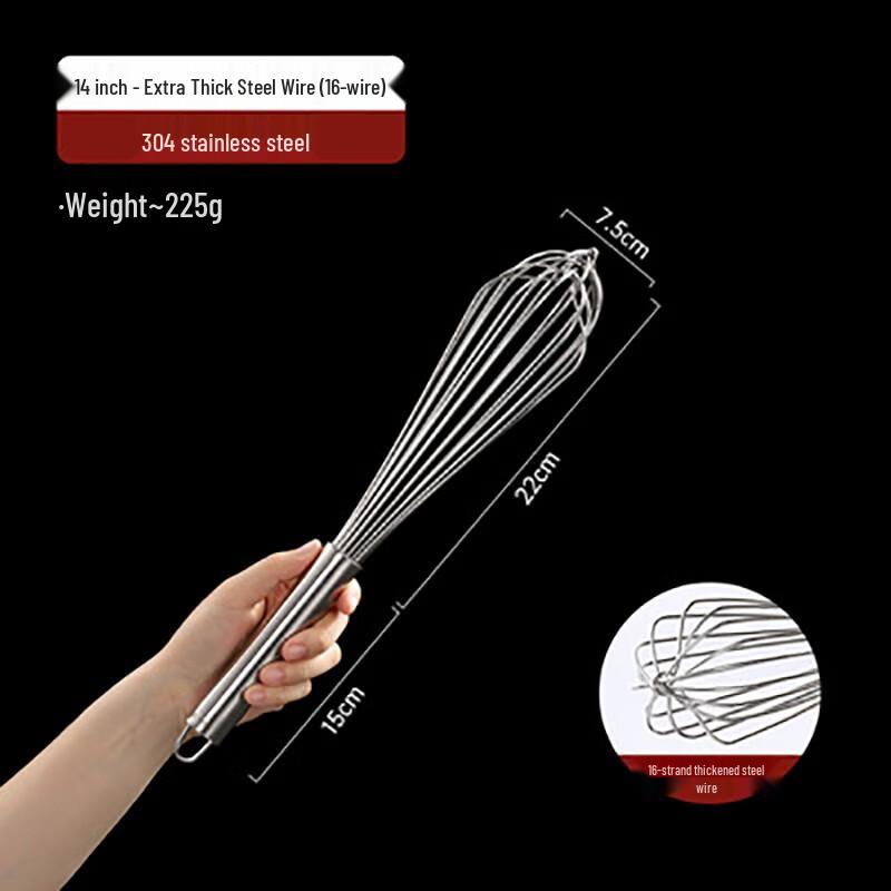Homeglen 304 Stainless Steel Egg Whisk