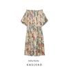 Kaslead New Women Clothes Western Style Fashion Simple Loose Print Dress 8190860 711