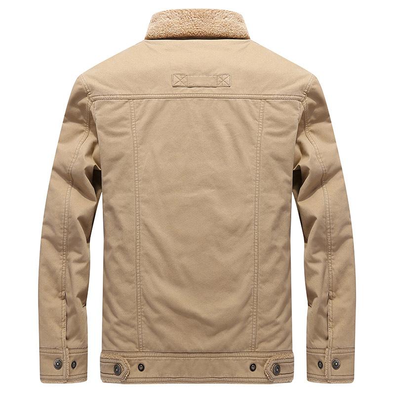 Зимняя хлопковая одежда Утолщенная теплая мужская куртка Повседневная бархатная куртка Мужская хлопковая одежда