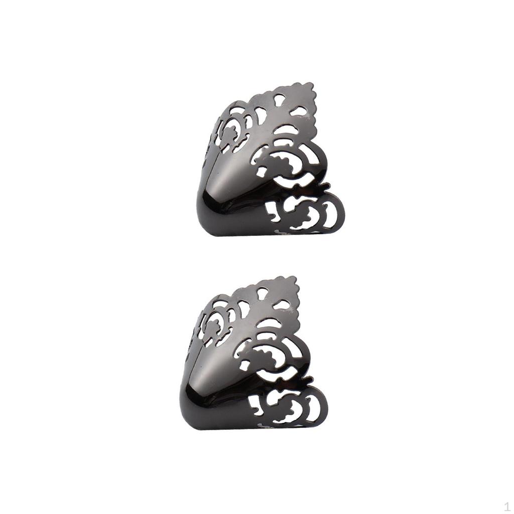 Металлическая обувь из 2 предметов, остроконечная защита для защиты, аксессуары для украшения, сплошной цвет