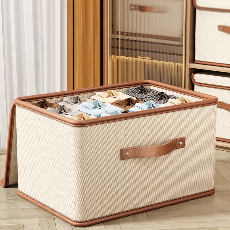 Ящик для хранения одежды большой емкости, тканевый складной ящик для хранения одеяла с крышкой, утолщенная полипропиленовая пластина для домашнего общежития