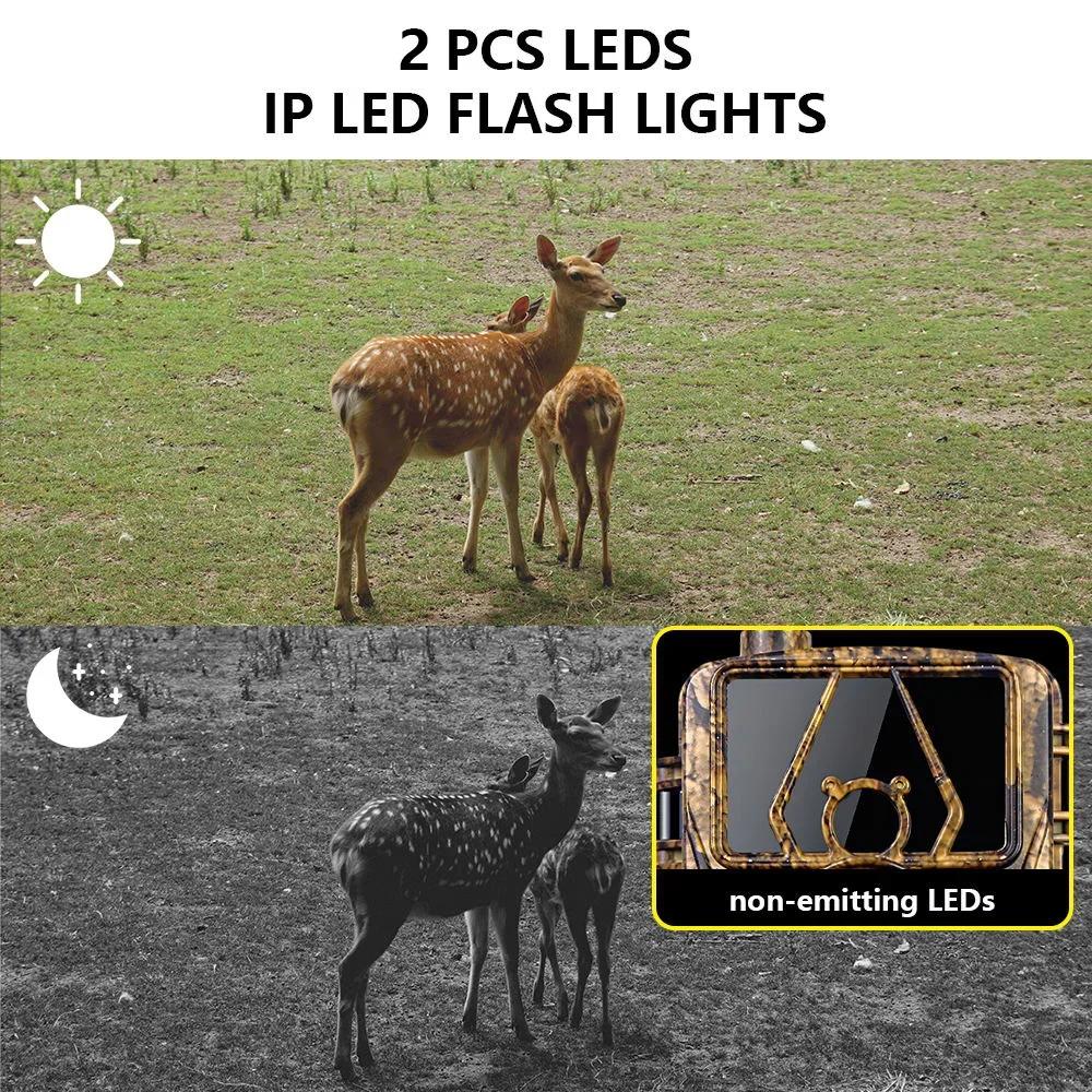2025 4G LIVE Trail Camera APP Control IR Night Vision Hunting Trap HD Camera 60MP 8K with SIM Card Cellular Mobile Wildlife Cam