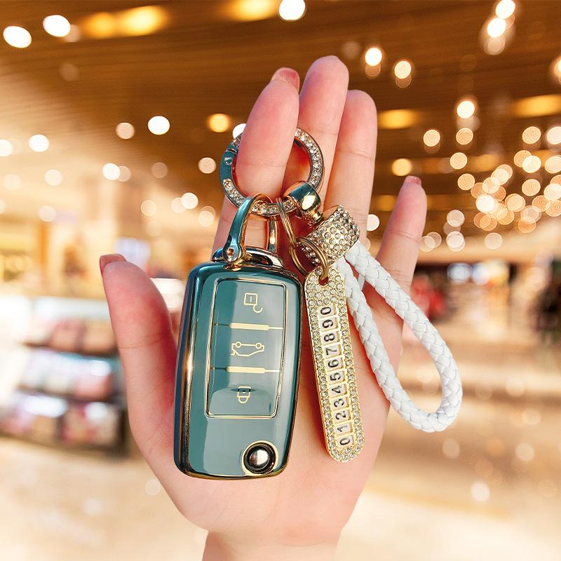 Подходящий чехол для ключа Volkswagen Langyi Suiteng Bora корпус Santana polo Lingdu пряжка Golf Tiguan сумка