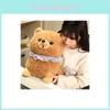 Cute Lace Scarf Pomeranian Plush Doll Children Companion Toy For Kids Comfort And Sleep