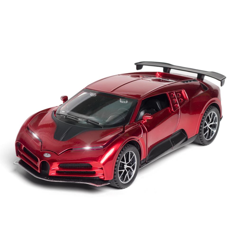 Масштаб Bugatti Centodieci, 1/32, юбилейное издание, литая под давлением модель автомобиля, игрушечный автомобиль со звуком и светом для детей, коллекция для малышей