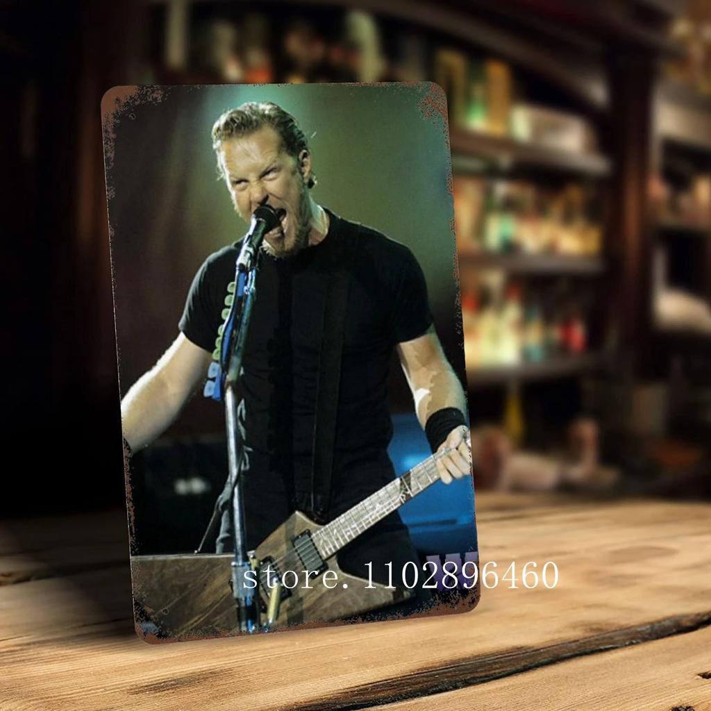 James hetfield Металлические таблички и знаки настенный декор Винтажные жестяные таблички Капитан Металлический постер Декор для бара паба клуба Настенное украшение
