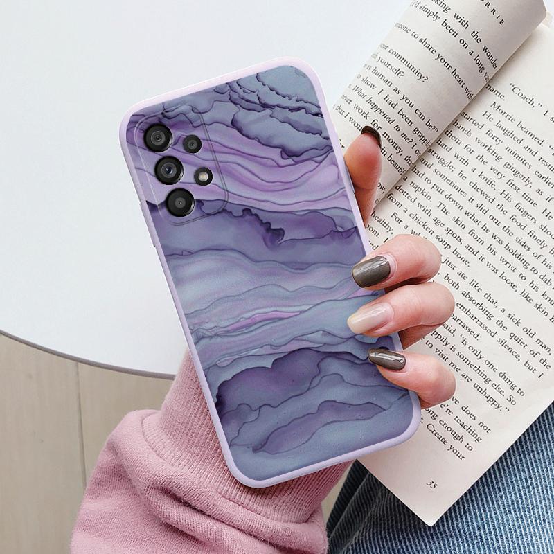 Чехол для Samsung Galaxy A53 5G A 53 Задняя крышка Защитный силиконовый Funda Модный Мраморный Каменный Текстурный Coque для Samsung A53 Capa