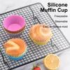 12/24 шт. Силиконовая форма для торта круглой формы, формочки для маффинов, кексов, для выпечки, для пудинга, желе, чашки для десерта, кондитерские изделия, кухонная утварь для дома, без БФА