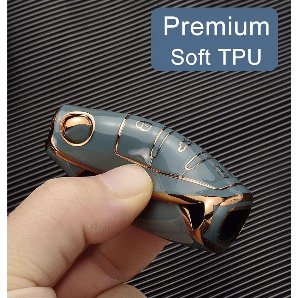 Чехол для брелока Volkswagen, высококачественный мягкий TPU защитный чехол для брелока на 360 градусов Volkswagen Jetta Golf Polo MK6 Passat Tiguan брелок