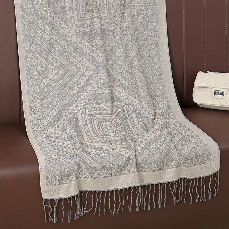 Luxury Winter Autumn Pashmina Scarves Women Ladies Elegant Poncho Warm Shawl Pareo Paisley Headscarf Autumn Traveling Wrap