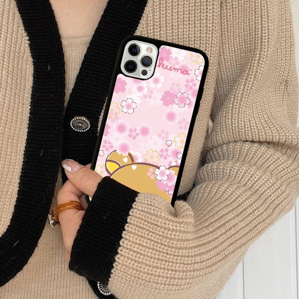 Аниме Милый Мультяшный Рилаккума Фильм Для IPhone 17 16 15 14 13 12 11 Mini Pro Max Plus ПК+ТПУ Задняя Крышка Телефона