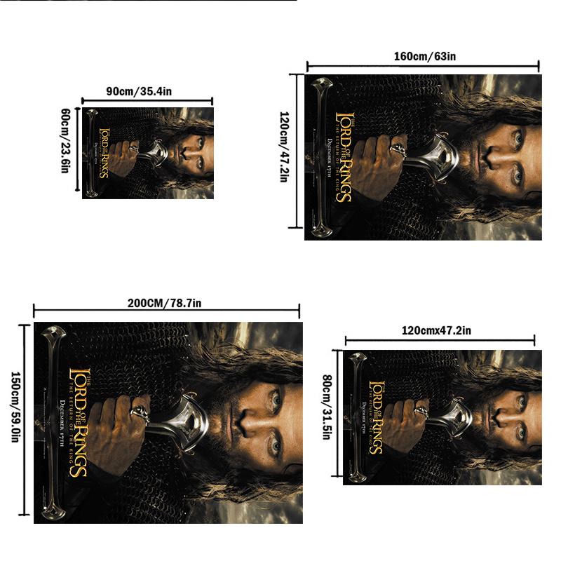 Lord of the Rings: Return of the King Poster Print Office Mat Home Decor Office Desk Chair Rugs Chair Carpet for office Chair Mat Gift For H