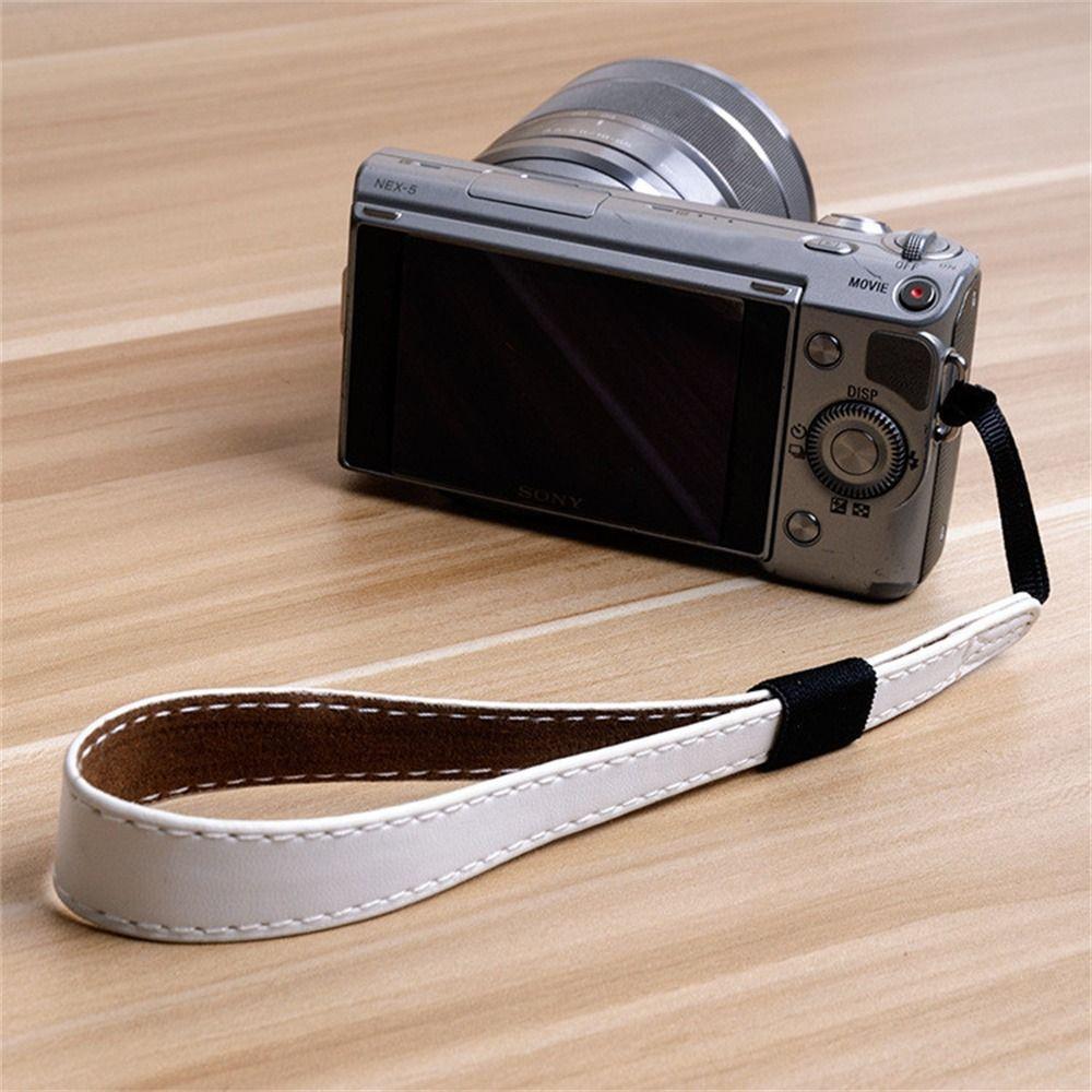 DSLR SLR Camera Hand Grip PU Leather Camera Wrist Strap Photography Digital Camera