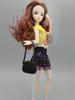 5pcs/set Miniature Plastic Fashion Shoulder Bag Casual Bags For Barbie Dolls Mixed Colors Doll Handbags Girl Birthday Gifts