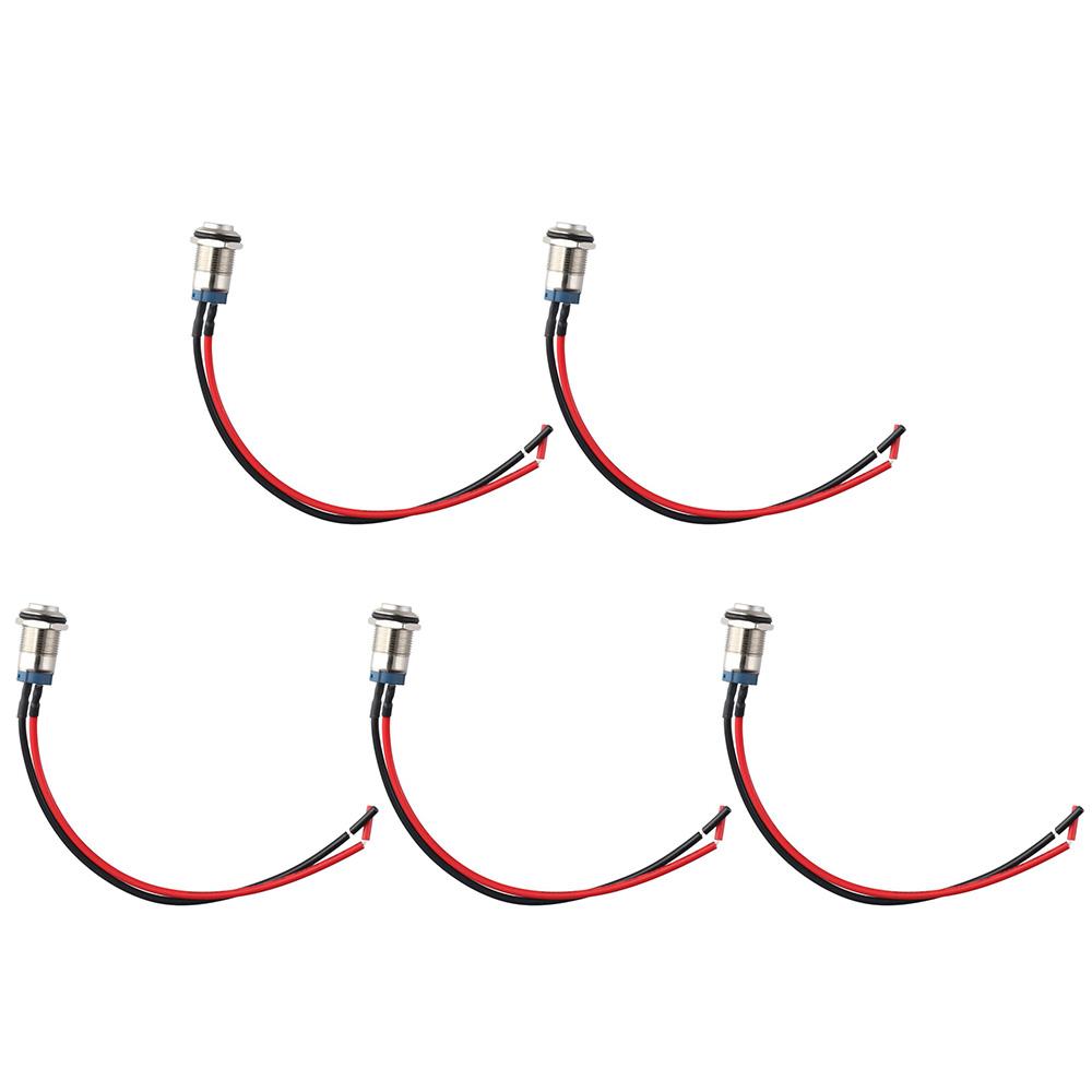 Durable 12mm Push Button Switch Self-Locking Latching On Off Prewired