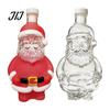 Holiday Home Bar Decor Santa Claus Whiskey Decanter for Liquor Storage, 320ml Christmas Glass Wine Collectible Bottle, Decorative Container And Party