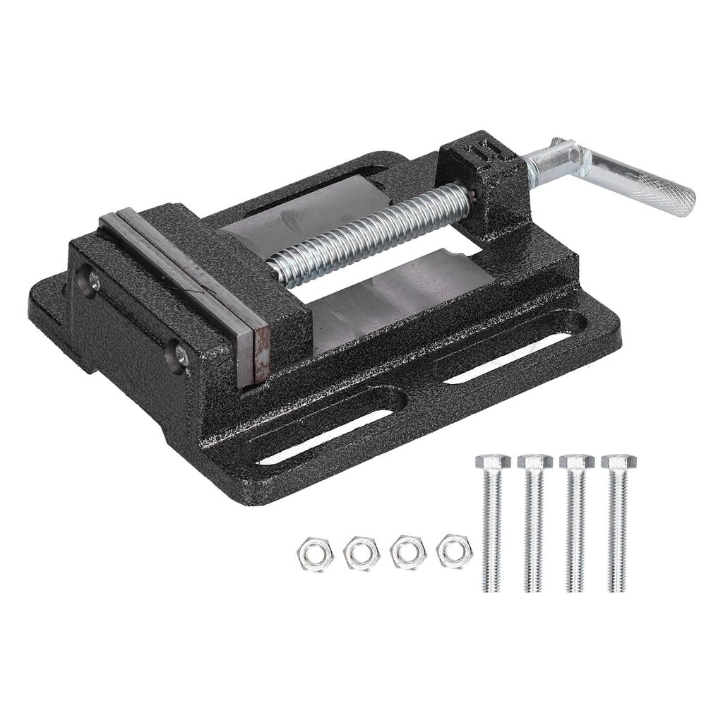 Flat Drill Press Vise American Style Accurate Mini Bench Vise for Home Mechanical Maintenance
