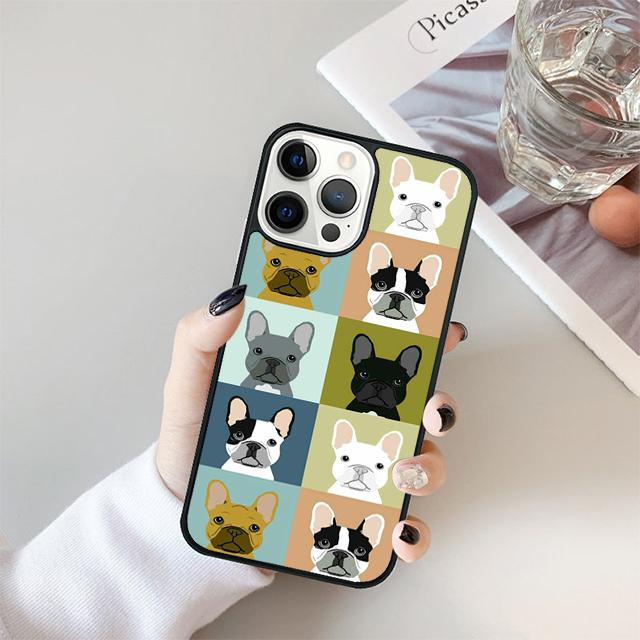 Милый французский бульдог йога Чехол-оболочка для iPhone 17 Air 15 16 14 13 12 Pro Max 11 Pro Max Plus Чехол для телефона