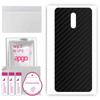 apgo Protective Skin Sticker for the Back Compatible with Nokia 2 V Tella, Wrap Film, Foil, Vinyl - Pattern Carbon Black