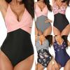 Women Tummy Control Bodysuit Swimwear Costume One Piece Monokini Swimsuit Beach