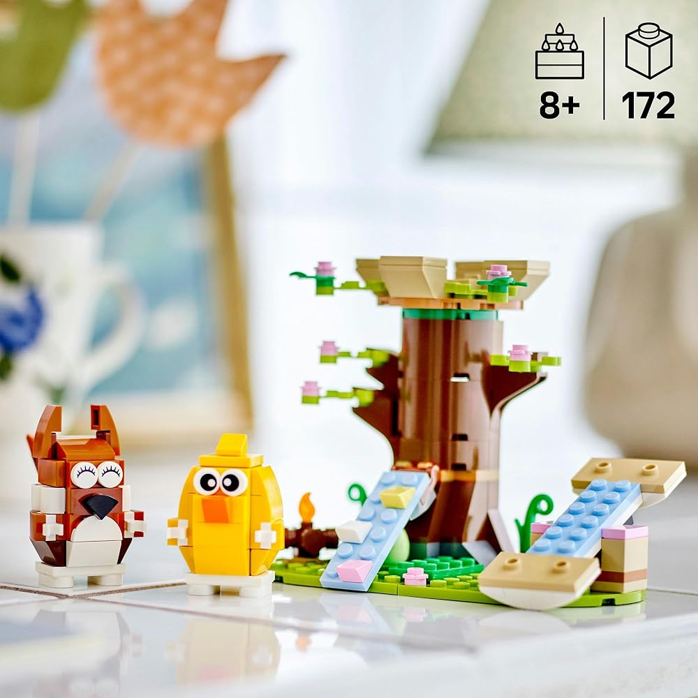 LEGO Easter Animal Amusement Park Building Set 40709 for Kids Ages 8-10, Creative Toy for Boys and Girls