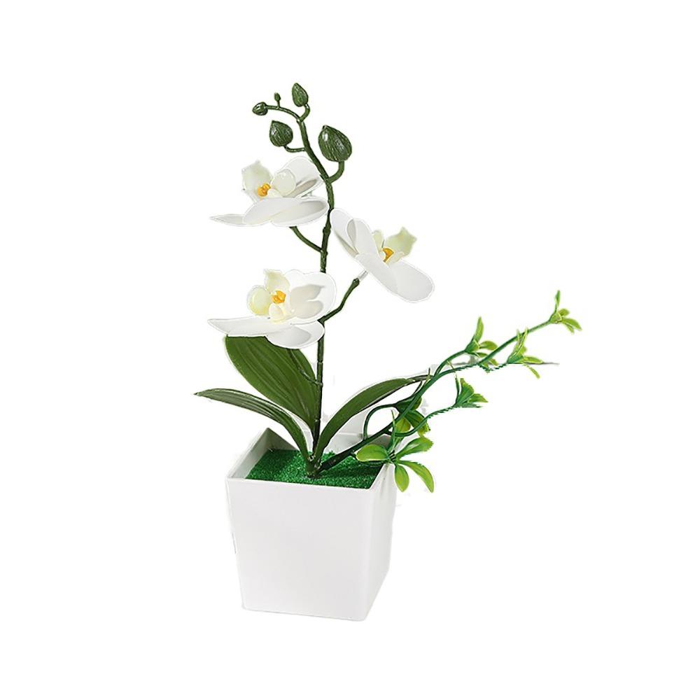 Многоцветная орхидея-бабочка искусственный цветок искусственное растение в горшке украшение для дома офиса