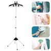 Держатель для отпаривателя для одежды Алюминиевый сплав Стоячая вешалка для одежды Регулируемая по высоте Складная паровая стойка для дома и путешествий